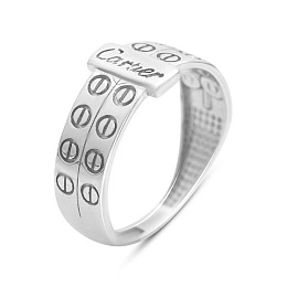 Silver ring without stones