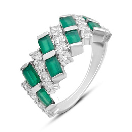 Silver ring with agate 4.767ct