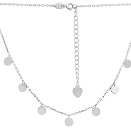 Silver necklace without stones