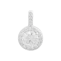 Срібна підвіска з фіанітами