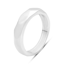 Silver ring without stones