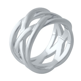 Silver ring without stones