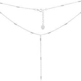 Silver necklace without stones