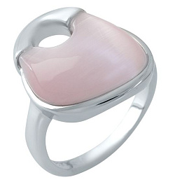 Серебряное кольцо с кошачим глазом