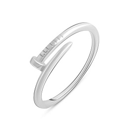 Silver ring without stones