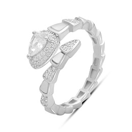 Silver ring with mother-of-pearl