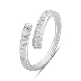 Silver Ring with Fianites