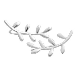 Silver earrings without stones