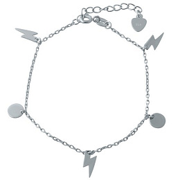 Silver leg bracelet without stones