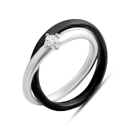 Silver Ring with Ceramic