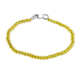 Серебряные бусы с шпинелью