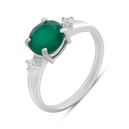 Серебряное кольцо с агатом 1.848ct