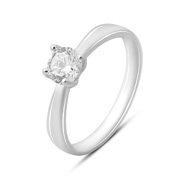 Срібна каблучка з фіанітами