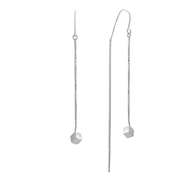 Срібні сережки без каменів