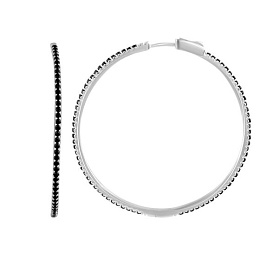Silver Earrings with Fianites