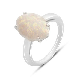 Silver ring with opal 2.2ct