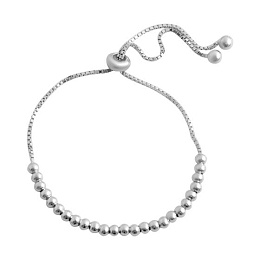 Silver bracelet without stones