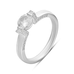 Silver Ring with Fianites