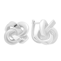 Silver earrings without stones