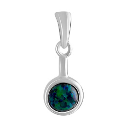 Серебряная подвеска с опалом 0.3ct