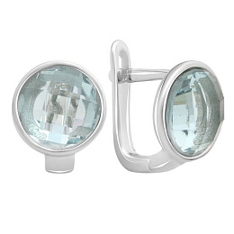 Срібні сережки з фіанітами