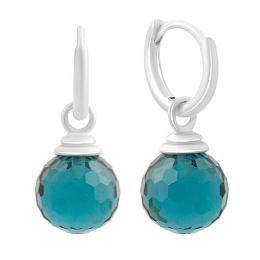 Silver Earrings with Fianites