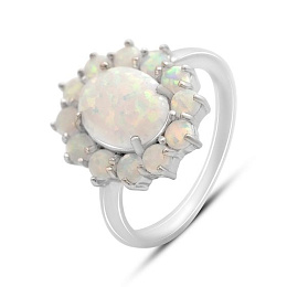 Серебряное кольцо с опалом 1.94ct