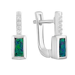 Серебряные серьги с опалом 0.498ct