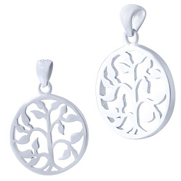 Silver pendant without stones