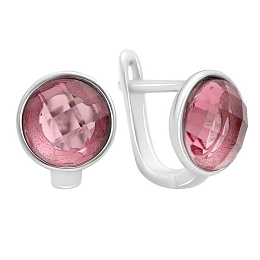 Срібні сережки з фіанітами