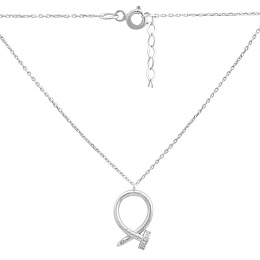 Серебряное колье с фианитами