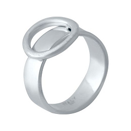 Silver ring without stones