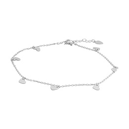 Silver leg bracelet without stones