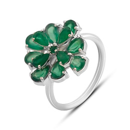 Серебряное кольцо с агатом 3.48ct