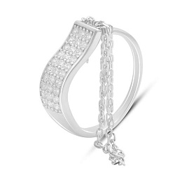 Silver Ring with Fianites