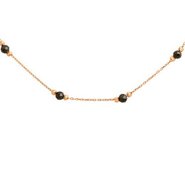 Gold necklace with spinel