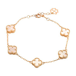 Золотой браслет с перламутром