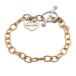 Gold bracelet without stones