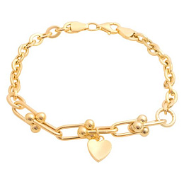 Gold bracelet without stones