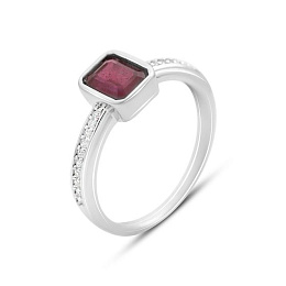 Серебряное кольцо с рубином 1.615ct