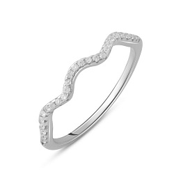 Silver Ring with Fianites