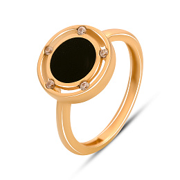 Золотое кольцо с фианитами 0.5ct