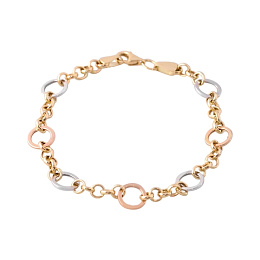 Gold bracelet without stones