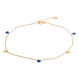 Золотой браслет с фианитами 0.2ct