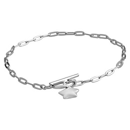 Silver bracelet without stones