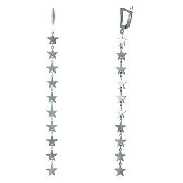 Серебряные серьги без камней