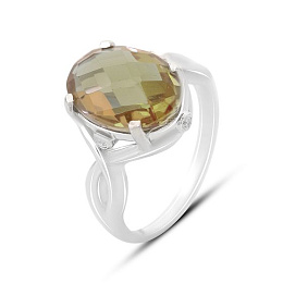 Silver ring with a 5.515-carat sultanite