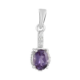Серебряная подвеска с александритом 2.538ct