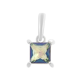 Серебряная подвеска с мистик топазом 0.473ct
