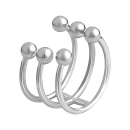 Silver ring without stones